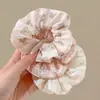 Goma para el pelo tipo scrunchie oversized de estilo coreano con múltiples capas, liga para el pelo de estilo perezoso, cuerda para coleta, accesorio para el pelo de alta gama