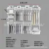 Armario metálico modular 1.1-2.5 m de ancho perchero abierto apartamento pequeño perchas dormitorio columna AA almacenamiento