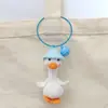 Colgante de Ganchillo Hecho a Mano Terminado Gorro de Hilo Adorno de Pato Llavero Tejido Accesorio para Bolso Llave de Coche