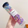 Faixa de cabelo de elástico infantil para menina, anel de cabelo elástico alto, acessórios de cabelo para meninas, não machuca o cabelo, corda de cabelo fofa, adorno de cabeça