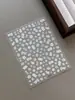 Yitu Adesivos para Unhas com Flor Branca em Relevo Cor Pura Fofos Versáteis Populares Adesivos Decorativos em Relevo Yt6275