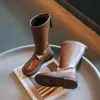 Novedad Moda Otoño 2026 Botas Altas de Moda para Niñas, Botas de Caballero Infantiles Elegantes y Versátiles, Botas de Cuero de Princesa para Niñas Pequeñas