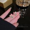 Aretes Sencillos de Flor de Perla Tulipán para Mujer, Aretes Pequeños Elegantes de Moda, Estilo Ins, Diseño de Nicho con Sentido del Diseño