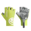 Guantes de Ciclismo Medio Dedo para Hombre y Mujer Protección Solar Antideslizantes Resistentes al Desgaste Anti-ampollas Tejido de Hielo Transpirables Guantes Deportivos de Fitness