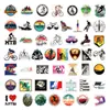 50 peças de adesivos de grafite para ciclismo ao ar livre não repetidos, adesivos decorativos para notebook, copo de água, skate, caixa de ferramentas de bagagem