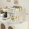 Estante de almacenamiento para tazas, gabinete de almacenamiento de escritorio, aparador, taza de café, taza de té, juego de té, tipo extraíble para escritorio del hogar