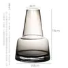 Jarrón Escandinavo Ins Simple Creativo Transparente Vidrio Recipiente Hidropónico Arreglo Floral Escritorio Oficina Adornos Botella de Vidrio