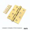 Dobradiças de Aço Inoxidável 4 Polegadas Dobradiças Duplas para Portas de Abrir, Rolamentos Silenciosos Domésticos para Portas de Madeira de Quarto, Fabricante de Dobradiças Espessas de 5 Polegadas