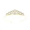 Niños y Niñas Princesa Corona Simple Linda Diadema Bebé Festival Actuación Accesorios para el Cabello Corona de Cumpleaños Corona para Pastel