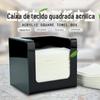 NBT jantar preto acrílico caixa de armazenamento restaurante caixa de tecido sala de estar caixa de papel guardanapo quadrado caixa de papel