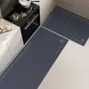 Juego de Felpudos Modernos Minimalistas para Cocina para Uso Doméstico, Limpiables, No Requieren Lavado, Resistentes al Aceite, Impermeables, Antideslizantes, Diseño Largo de Tira, Fácil de Limpiar