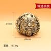 Wen Play Nogueira Handle Peças Bronze Artesanato Metal Latão Triangular Zhong Kui Manjusri Bodhisattva Ornamentos Atacado