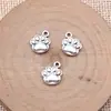 12x 10mm 0.9g plata antigua DIY accesorios para collar pulsera lindo animal garra de perro colgante