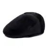 Boné de Pelo de Vison para Homens, Boné de Basebol para Outono e Inverno para Idosos, Chapéu Quente Casual Versátil para Avô no Outono