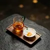Taza de calabaza con peonías pintadas a mano Mojie, taza de maestro, juego de té de cerámica, taza de té personal, taza de degustación de té, trae riqueza y fortuna