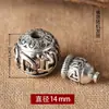 Padrão de Dragão Seis Caracteres Prata Tibetana Cabeça de Buda Três Faces Cabeça de Cabide Prata Tibetana Cabeça de Pagode Liga Contas de Oração Acessórios para Joias DIY