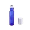 Botella de aceite esencial de vidrio azul en stock, botella de emulsión de 30 ml, botella pequeña de aceite esencial, botella de perfume de 5 ml, botella de aceite esencial azul.