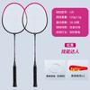 Suministro directo de fábrica de raquetas de bádminton, dos juegos de raquetas dobles resistentes para entrenamiento de competición de adultos y niños para la familia, venta al por mayor