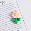 Tulipán de Resina Materiales Hechos a Mano Accesorios para Joyería DIY Adornos Colgantes Flores de Girasol Colgantes para Llavero Dijes Pequeños