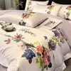 2026 Nuevo Modelo versión A Seda de Hielo Satinada versión B 13372 Juego de Cuatro Piezas--Diseño Floral