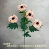 Flores de cosmos artificiales de alta calidad con 4 cabezas para bodas de lujo y decoración del hogar, fondo, accesorios para fotos, decoración suave estilo europeo, comercio exterior