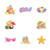 Nueva Serie de Fiesta de Verano Zapatos con Agujeros Zapatos Flor Dulce Fresco Hebilla de Zapato Decoración PVC Caucho Blando Accesorios para Zapatos Hebilla de Chanclas