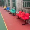 Sillas de Plástico con Respaldo para Cancha de Baloncesto, Sillas de Espera para Infusión Hospitalaria, Taburetes para Áreas Públicas de Parques, Asientos de Descanso para Exteriores