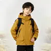 Jaqueta infantil para atividades ao ar livre outono e inverno roupa pai e filho nova roupa infantil meninos meninas roupas alunos do ensino fundamental jaqueta com forro de fleece crianças mais velhas