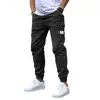 2026 Nuevo Modelo Comercio Transfronterizo Estilo Americano Pantalones Cargo Multibolsillos Pantalones Casuales Hombres Corte Delgado Lavado Sueltos Largos