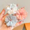 Pinza para el pelo floral doble cara de primavera para niñas, Pasador de flor para flequillo lateral, Pinza accesorio para el pelo para decoración de coleta