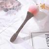 Brocha de maquillaje en polvo suelto de gran tamaño con incrustaciones de diamantes, pequeña, disponible en fábrica, brocha para rubor tipo copa, para profesionales de la belleza.