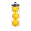 Embalagem de Balde Plástico Pickleball 40 Furos Buraco da Bola Bola 74mm Moldagem Rotacional Moldagem por Injeção Bola Luminosa Venda Direta de Fábrica Pronta Entrega