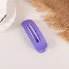 Pinza de pato grande esmerilada para mujer, pinza de goma para flequillo color caramelo, pinza lateral, pasador para la parte trasera de la cabeza, accesorios para el cabello, tocado, venta al por mayor