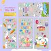 Bolsas de Dulces de Pascua Transfronterizas Originales Bolsas Planas de Opp Conejo Huevo Snacks Galletas Regalos Bolsas de Venta Caliente Transfronterizas