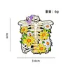 Insignias Metálicas Creativas con Forma de Flor de Órganos Humanos, Mochilas Personalizadas para Estudiantes de Medicina, Accesorios para Ropa, Regalos Decorativos, Birretes