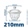Aparelho de Secagem Laboratório-Tamanho Aspirador Placa Cerâmica Marrom Transparente Pote à Prova de Umidade Instrumento Químico Industrial Recipiente de Vidro para Secagem