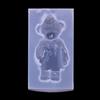 Molde de Gota de Pegamento de Cristal para Espejo Bolsa de Materiales Hechos a Mano DIY Molde de Silicona para Joyería con Goteo de Pegamento Oso Macho Oso Hembra Decoración