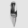 Sandalias Versátiles de Tacón Alto Stiletto con Punta Aguda de Correa Única y Espalda Descubierta para Mujer, Estilo Nuevo 2026, Transfronterizas Europeas y Americanas