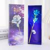 Simulación de siete colores lámina de oro de 24k caja de regalo de rosa tallo único regalo Qixi Día de San Valentín creativo cumpleaños fabricante transfronterizo