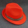 Chapéu Alto de Feltro Primavera Verão Outono Chapéu Masculino e Feminino Chapéu Jazz para Exterior Moda Coreana Chapéu Alto Infantil Adulto