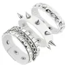 Nuevo Venta Caliente Transfronteriza Cadena de Remaches de Calavera Accesorios de Aleación Set de Tres Piezas Pulsera de Piel de Vaca Amazon AliExpress