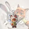 Llavero colgante de regalo para pareja de acrílico de Judy y Nick, lindo, con temática de Zootopia