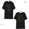 2025Coldplay Luna Música Misma Camiseta Impresa Tour Hong Kong Periférico Mismo Top de Manga Corta