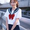 Uniforme Jk Básico Autêntico Estudante Feminino Roupa de Marinheiro Primavera e Verão Conjunto Estilo Faculdade Uniforme Escolar Branco Três Peças Original Ortodoxo
