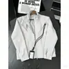 2026 Nueva Chaqueta de Patchwork Deconstruido de Primavera Otoño con Cuello Alto para Hombre Estilo Callejero de Alta Gama Ropa Exterior Americana Top al por Mayor