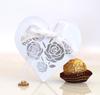 Comercio exterior Día de San Valentín caja de dulces rosa en forma de corazón calado láser boda festival caja de regalo de rosas ventas directas de Zhejiang