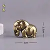Três Tesouros Africanos de Cobre Puro: Rinoceronte, Hipopótamo, Elefante Pequenos Enfeites, Peças de Mão, Animais para Casa, Pets de Chá, Acessórios de Mesa de Escritório