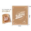 Bolsa Desechable para Empaque de Pan, Bolsa de Papel Kraft Transparente Recubierta a Prueba de Aceite, Galletas Horneadas, Bolsa para Empaque de Comida para Llevar