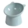 Comedero para mascotas transfronterizo suministros para mascotas cuenco con cuello inclinado diámetro grande para perro pp inclinado material anti-vuelco mascota