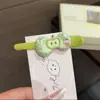 Pinza para el pelo de cuadros de manzana color crema, lindo clip de pico de pato dulce estilo Ins, pinza versátil para flequillo de niña con dibujos animados, accesorio para la cabeza Ins, estilo nuevo